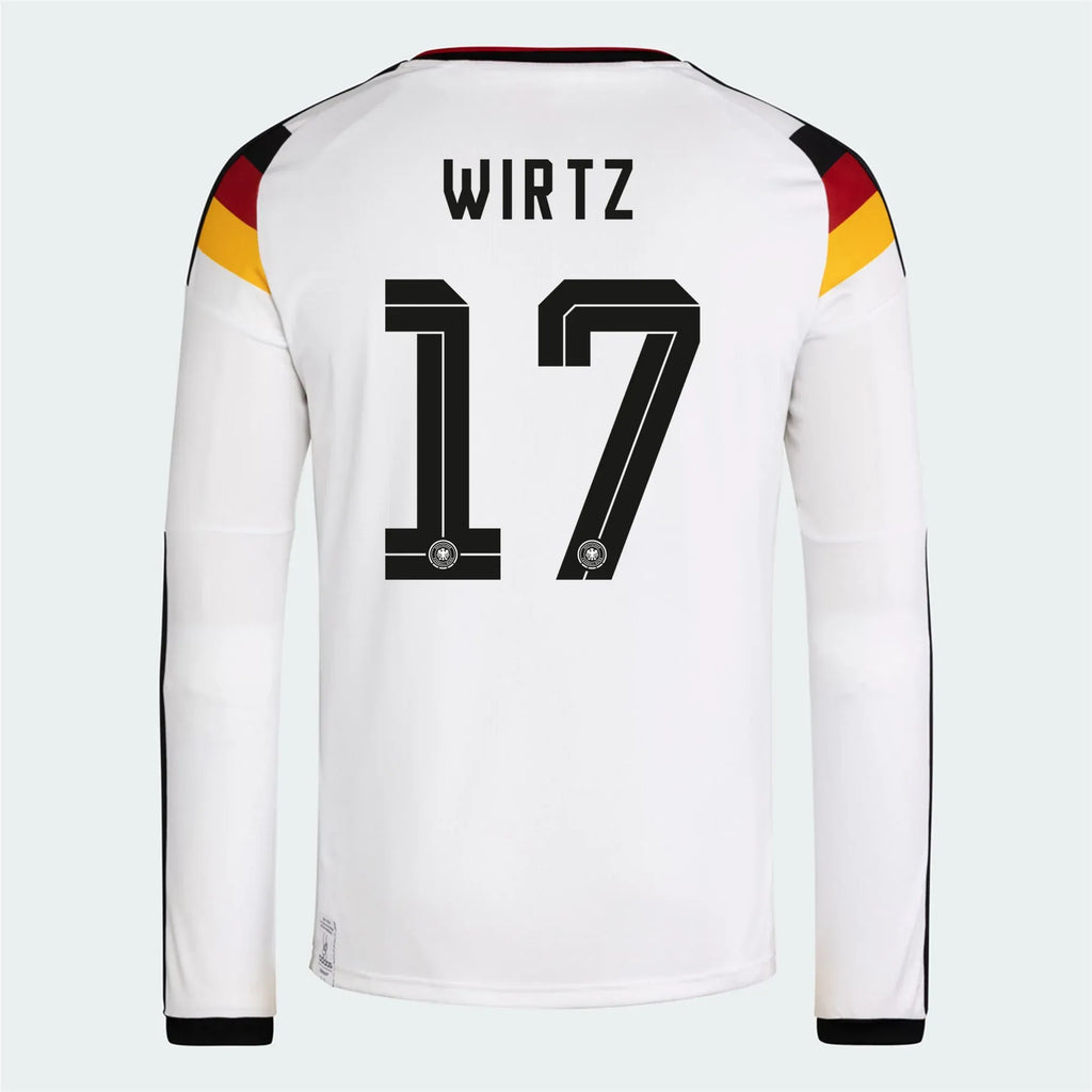 adidas 2026 Germany Men's Stadium Home Long-Sleeve Soccer Jersey