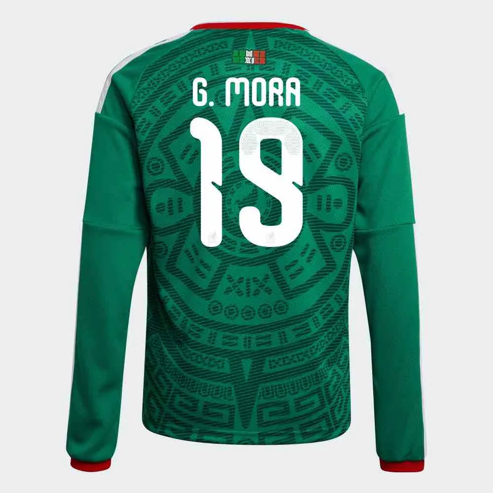 adidas 2026 Mexico Men's Authentic Home Long-Sleeve Soccer Jersey