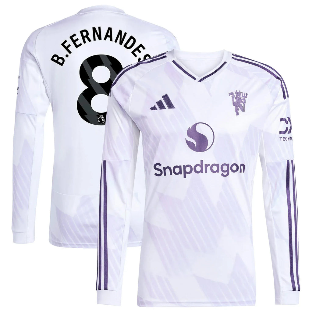 adidas 2025-26 Manchester United Men's Stadium Away Long-Sleeve Soccer Jersey