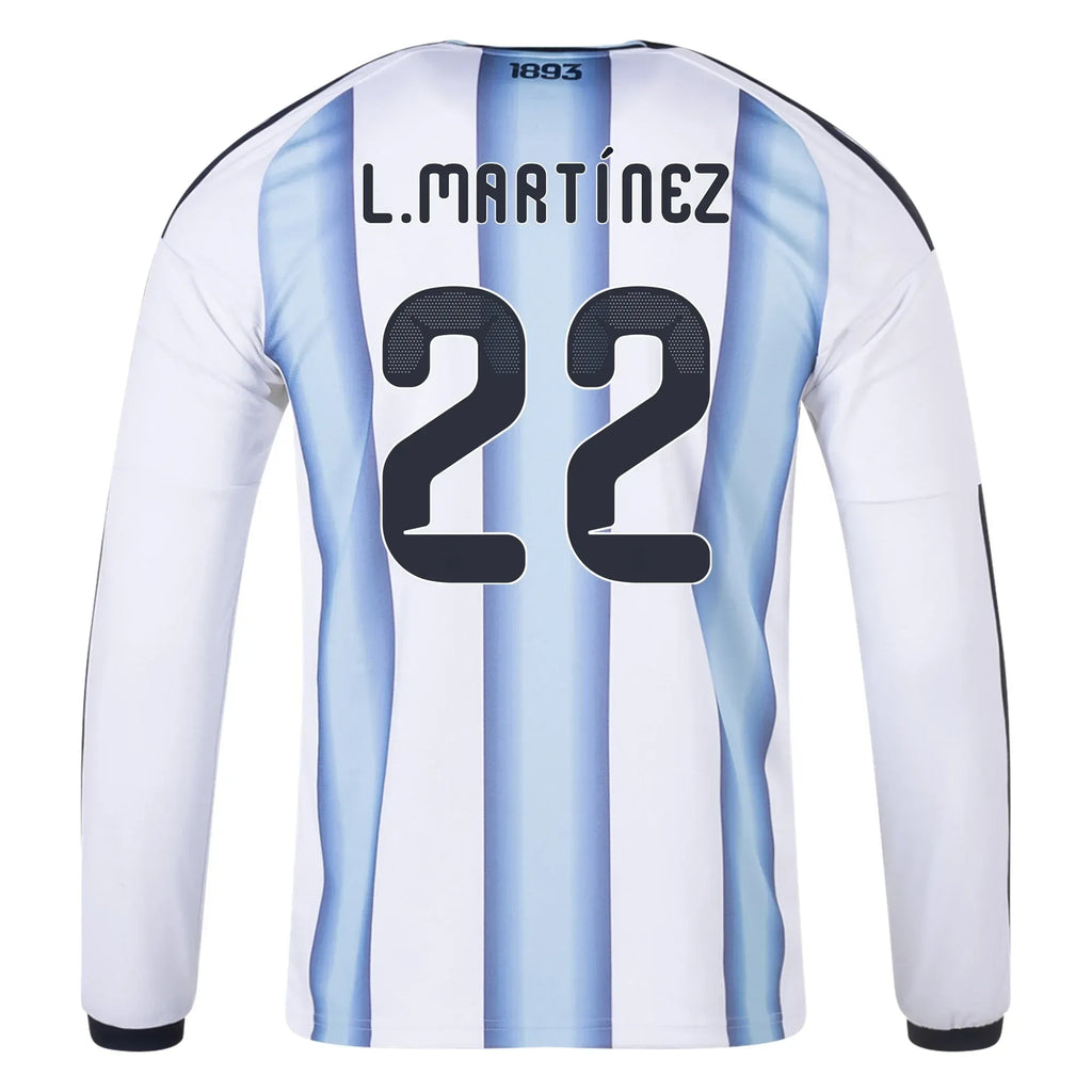 adidas 2026 Argentina Men's Authentic Home Long-Sleeve Soccer Jersey