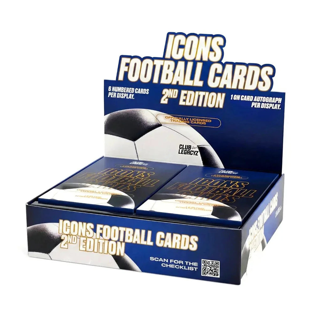2025 Club Legacyz Icons Soccer 2nd Edition Trading Cards Hobby BOX (6 Packs Each)