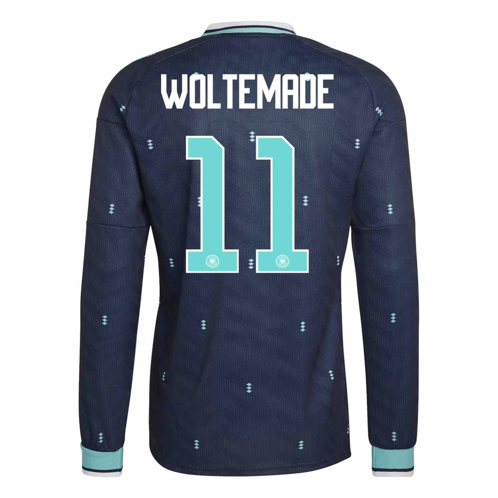 adidas 2026 Germany Men's Authentic Away Long-Sleeve Soccer Jersey