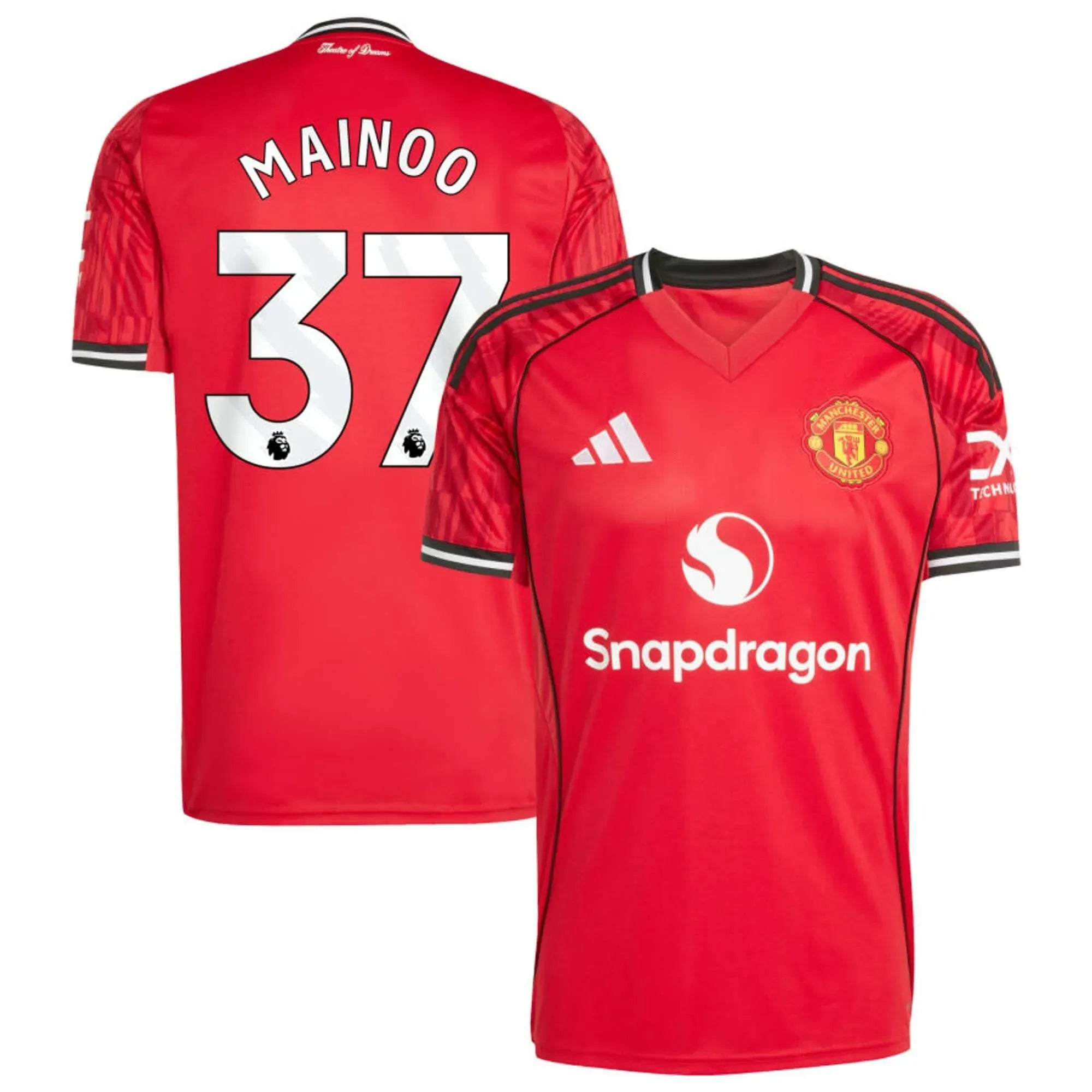 adidas 2025-26 Manchester United Men's Stadium Home Soccer Jersey