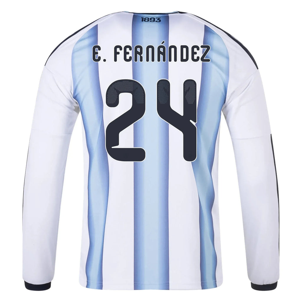 adidas 2026 Argentina Men's Authentic Home Long-Sleeve Soccer Jersey