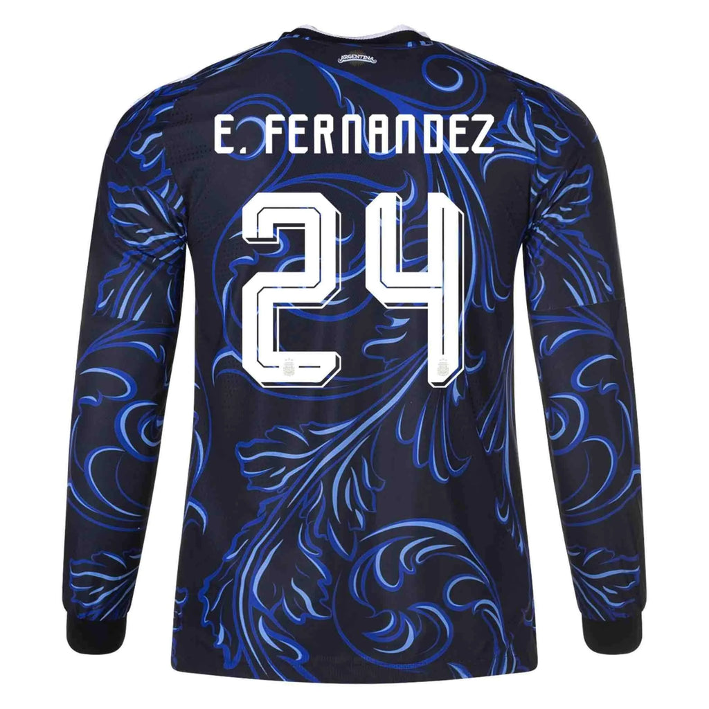 adidas 2026 Argentina Men's Authentic Away Long-Sleeve Soccer Jersey