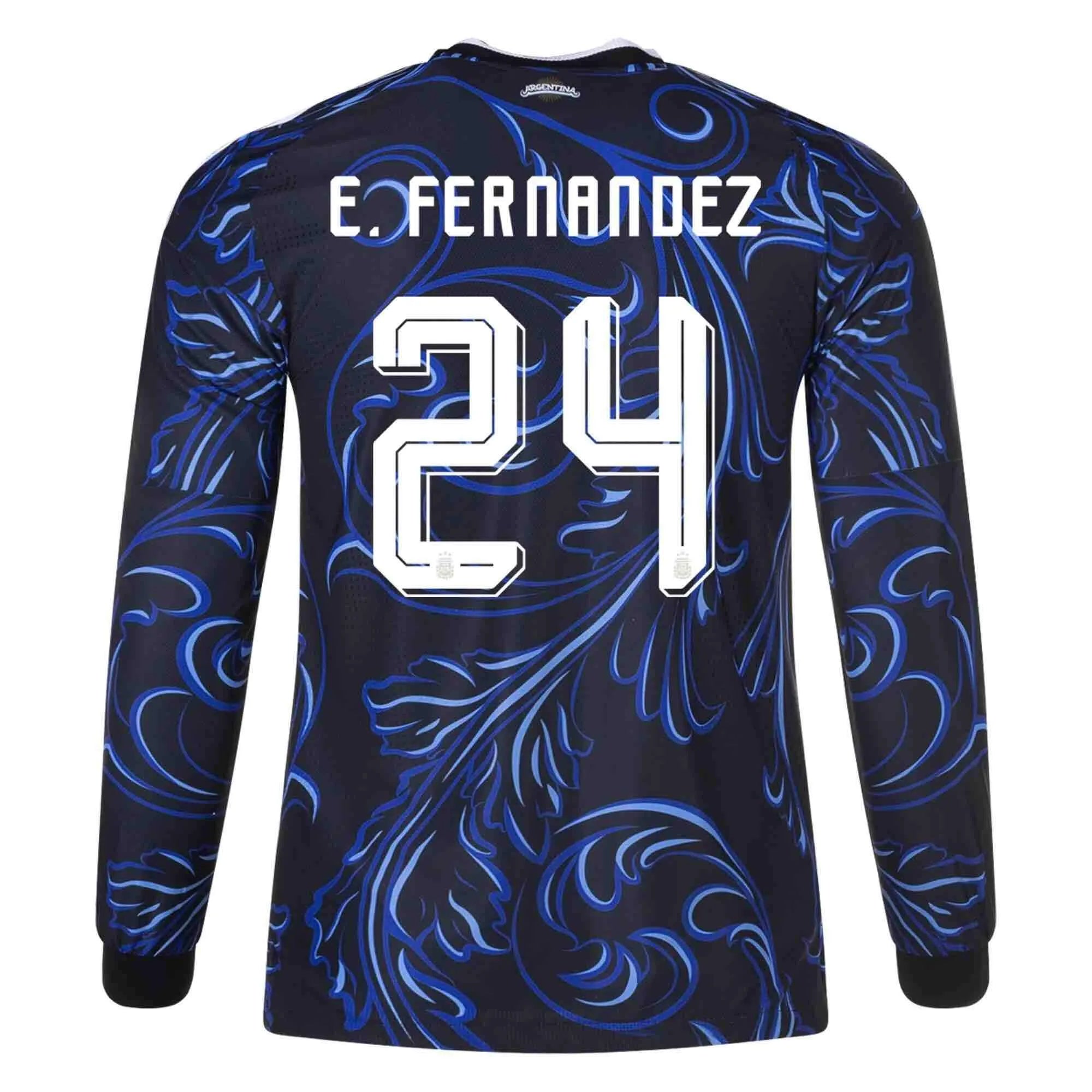 adidas 2026 Argentina Men's Authentic Away Long-Sleeve Soccer Jersey