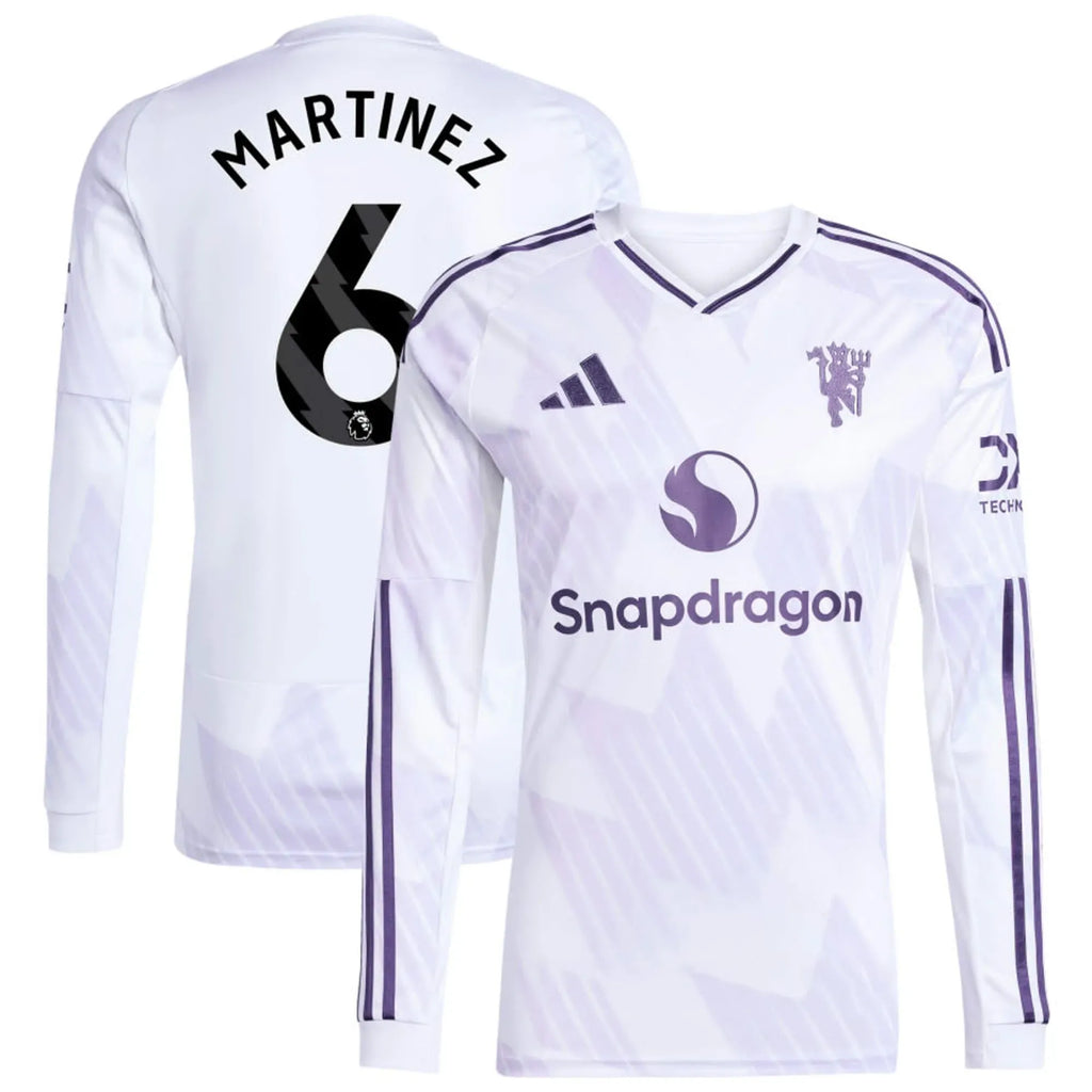 adidas 2025-26 Manchester United Men's Stadium Away Long-Sleeve Soccer Jersey