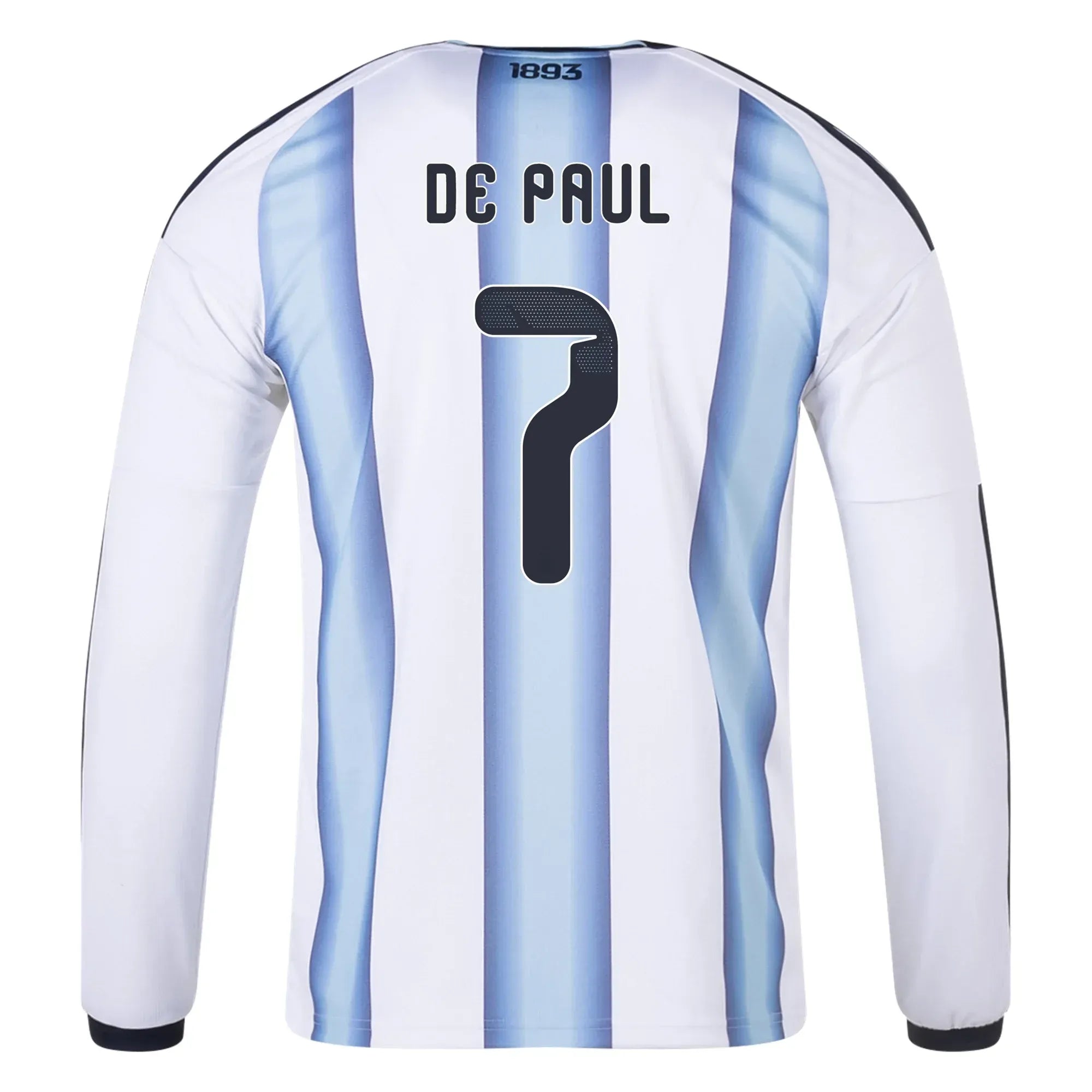 adidas 2026 Argentina Men's Stadium Home Long-Sleeve Soccer Jersey