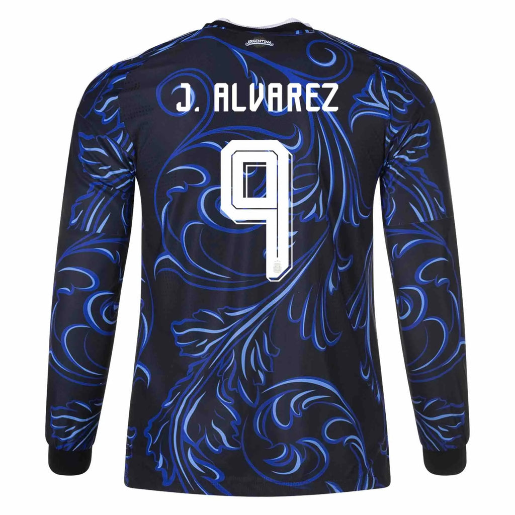 adidas 2026 Argentina Men's Authentic Away Long-Sleeve Soccer Jersey