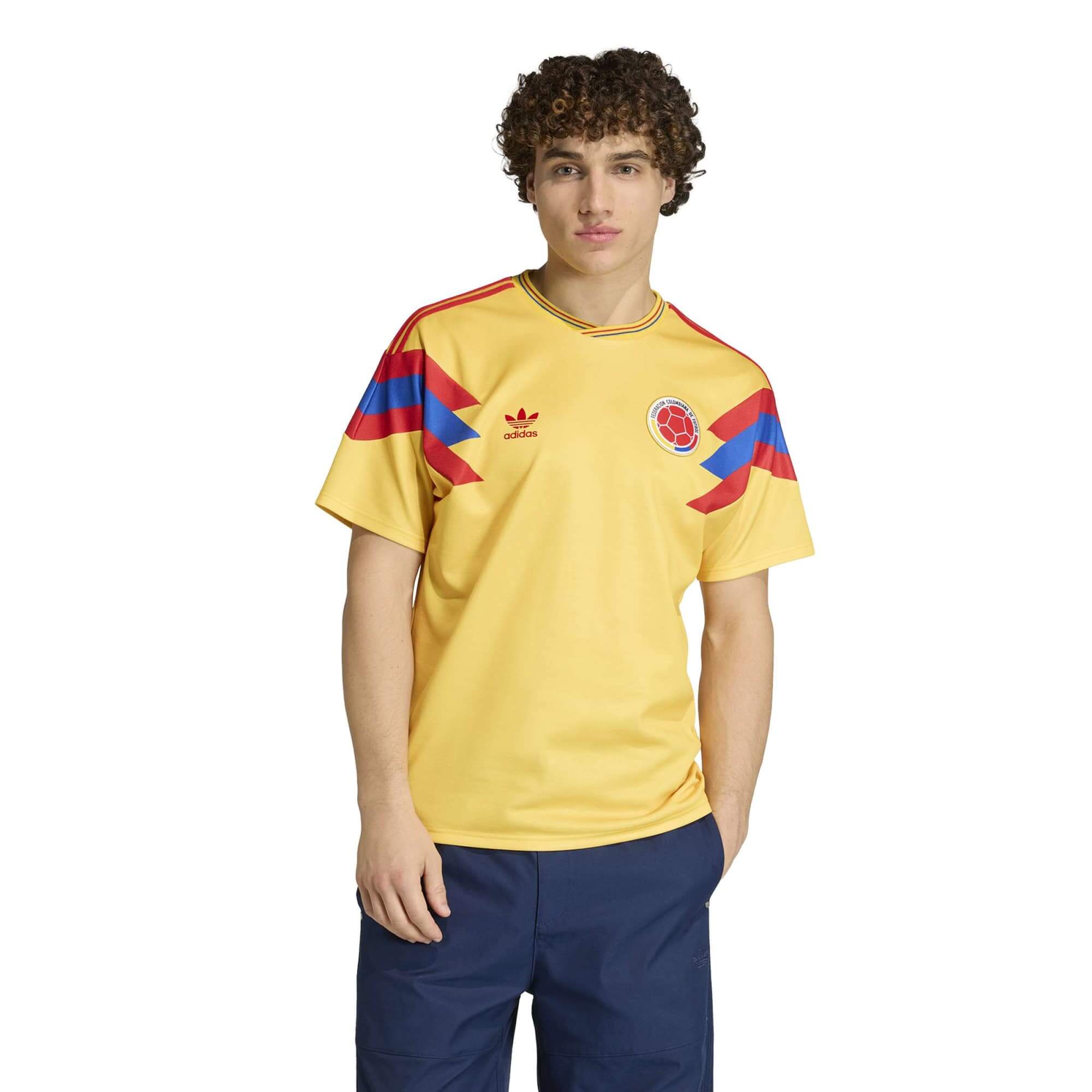 adidas 1990 Colombia Men's Retro Stadium Away Soccer Jersey