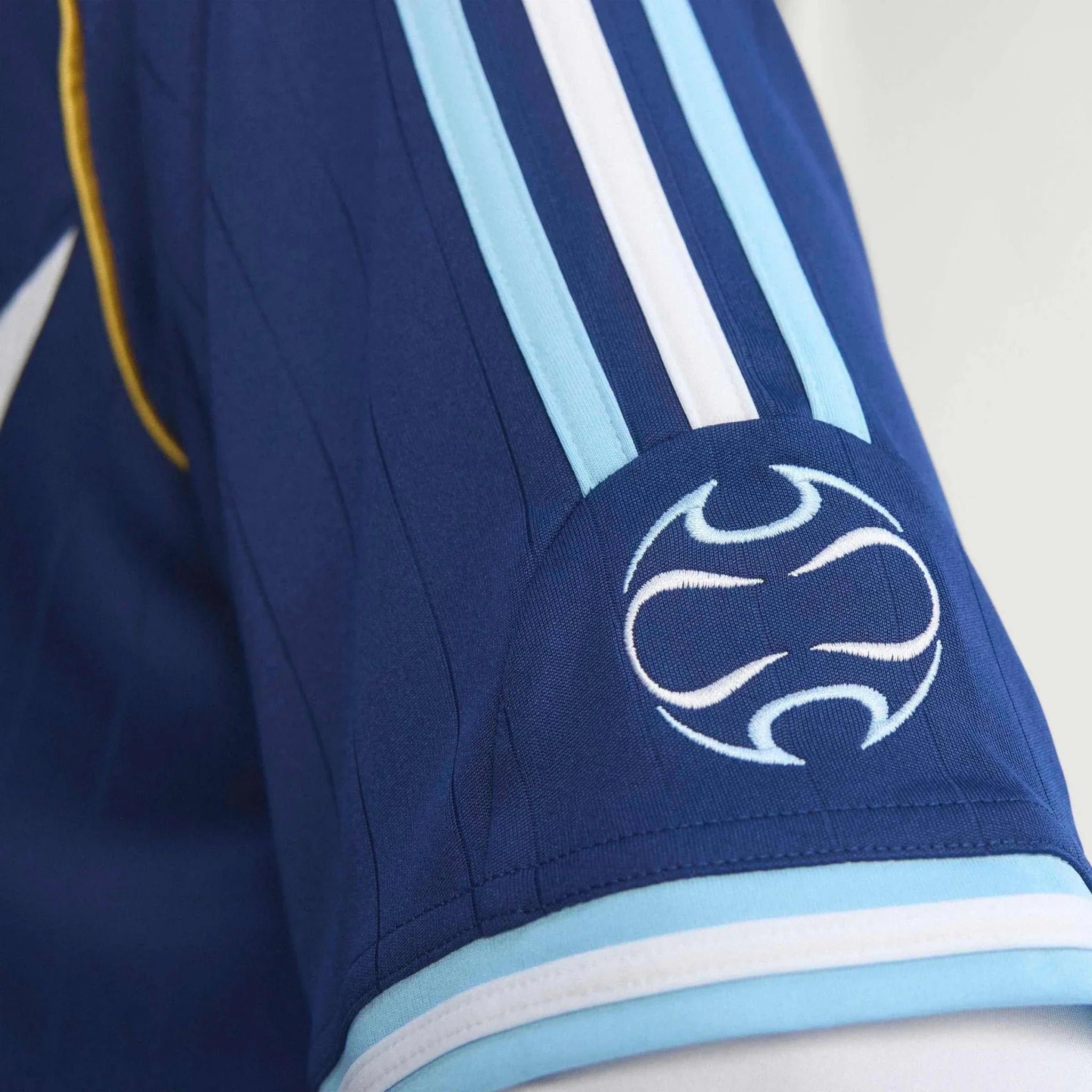adidas 2006 Argentina Men's Retro Stadium Away Messi #19 Soccer Jersey