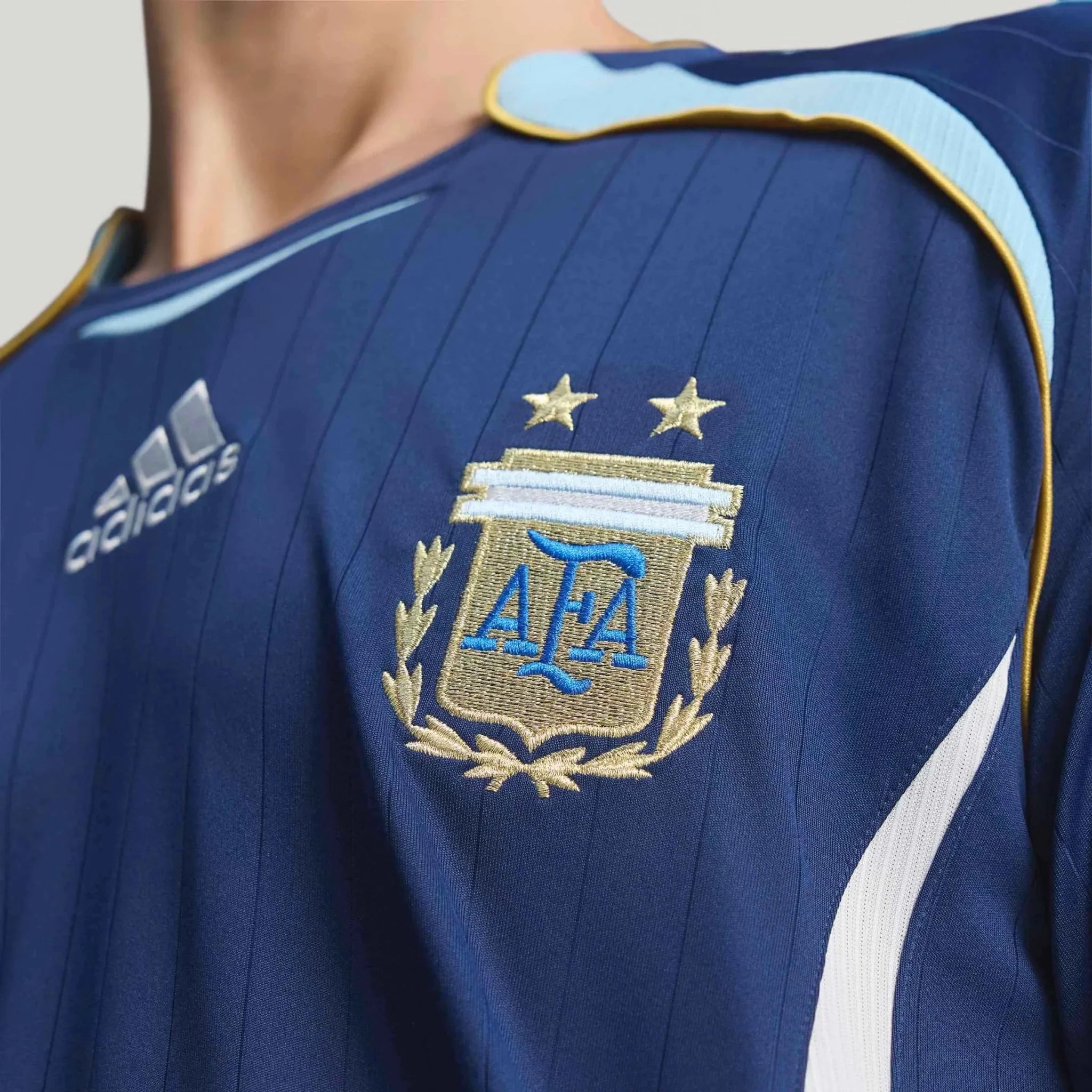 adidas 2006 Argentina Men's Retro Stadium Away Soccer Jersey