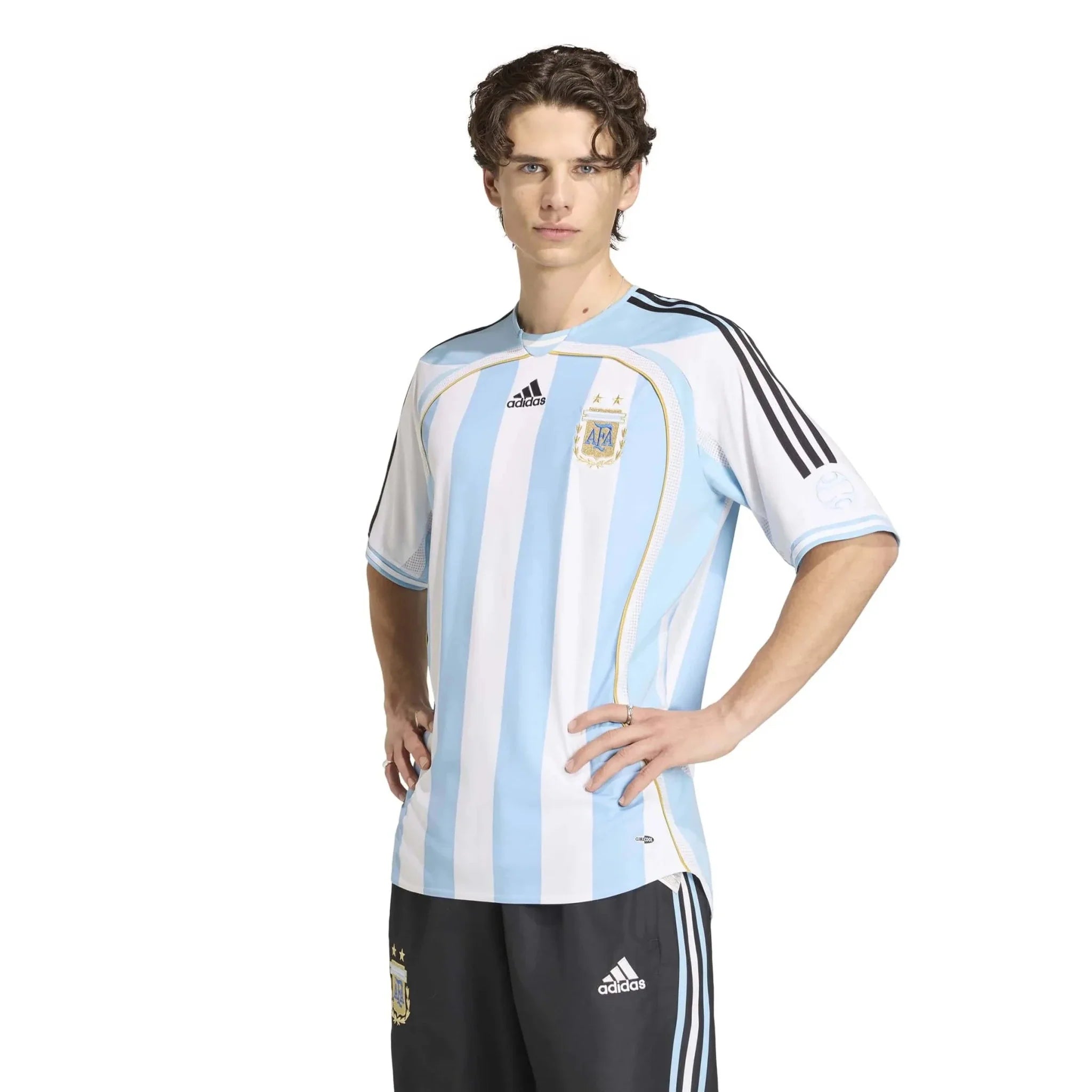 adidas 2006 Argentina Men's Retro Stadium Home Soccer Jersey