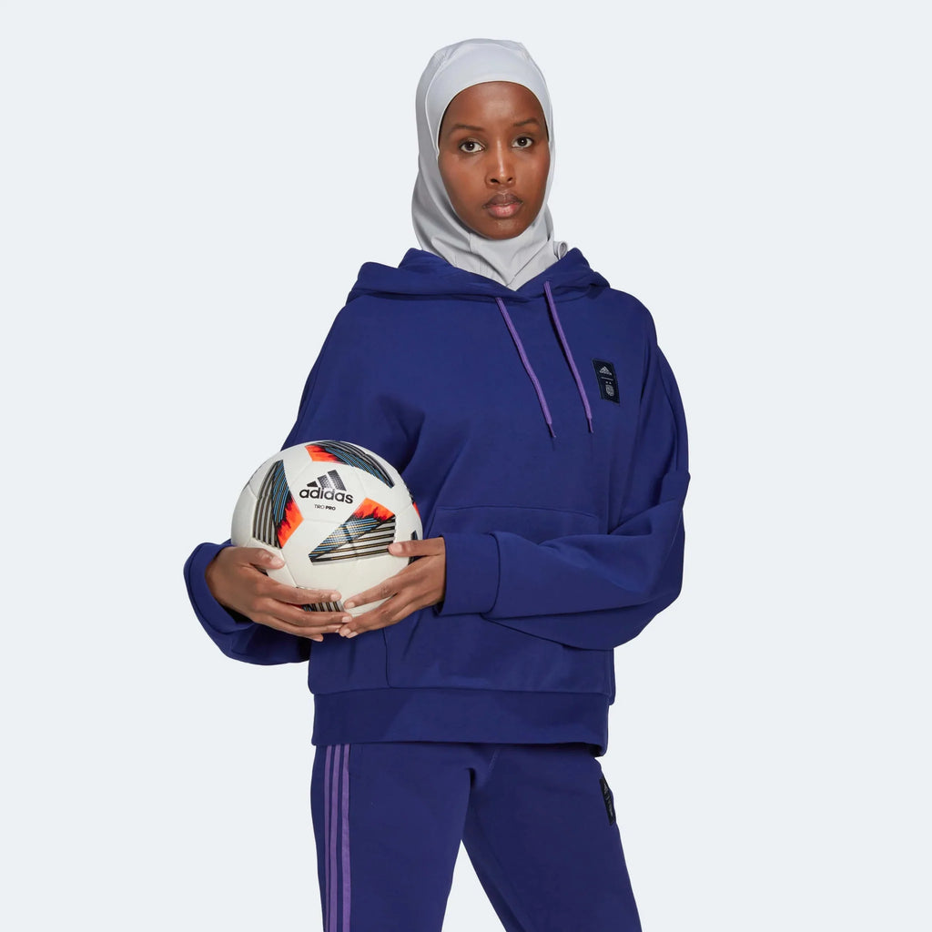 adidas 2022-23 Argentina Women's 3 Stripe Hoody Legacy Indigo