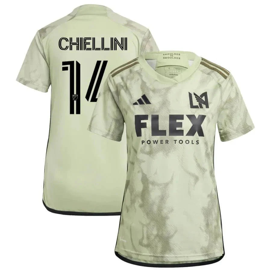 adidas 2023-24 LAFC Women's Away Jersey - Magic Lime-Tent Green