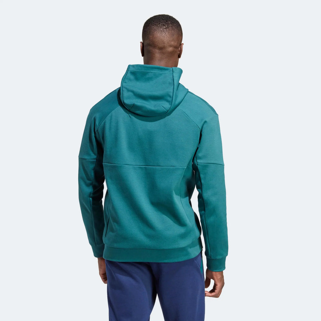 adidas 2023 LA Galaxy Travel Hoodie - Mystery Green