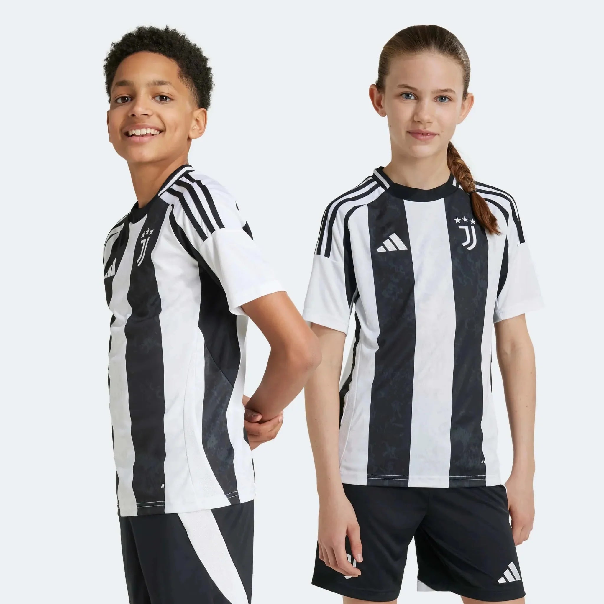 adidas 2024-25 Juventus Youth Stadium Home Jersey