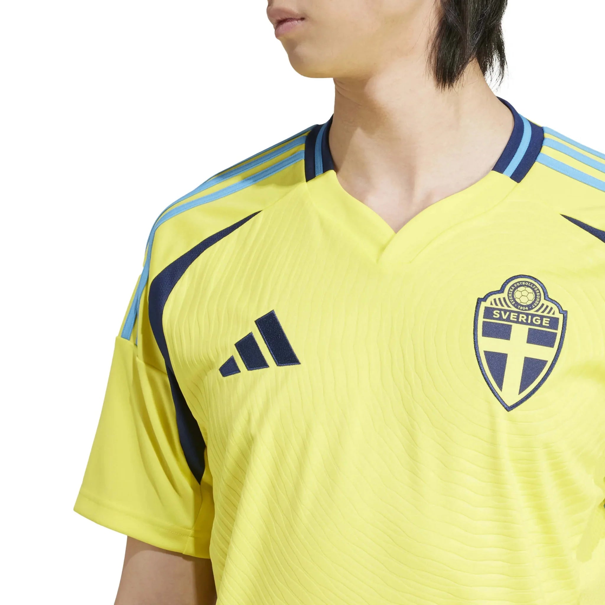 adidas 2024-25 Sweden Men's Stadium Home Jersey