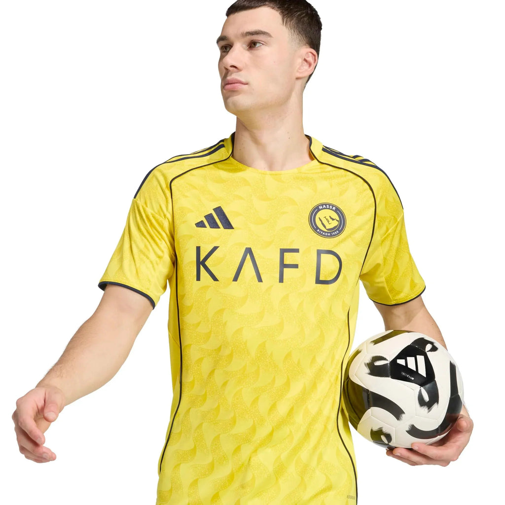adidas 2025-26 Al Nassr Men's Stadium Home Ronaldo #7 Soccer Jersey