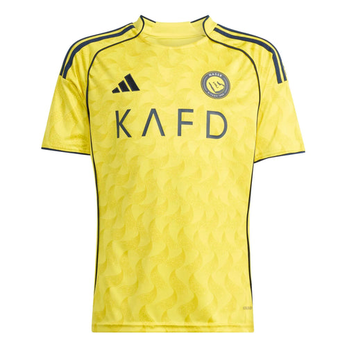 adidas 2025-26 Al Nassr Youth Stadium Home Ronaldo #7 Soccer Jersey