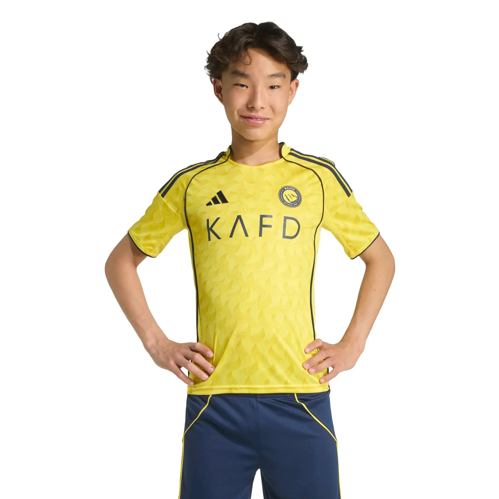 adidas 2025-26 Al Nassr Youth Stadium Home Ronaldo #7 Soccer Jersey