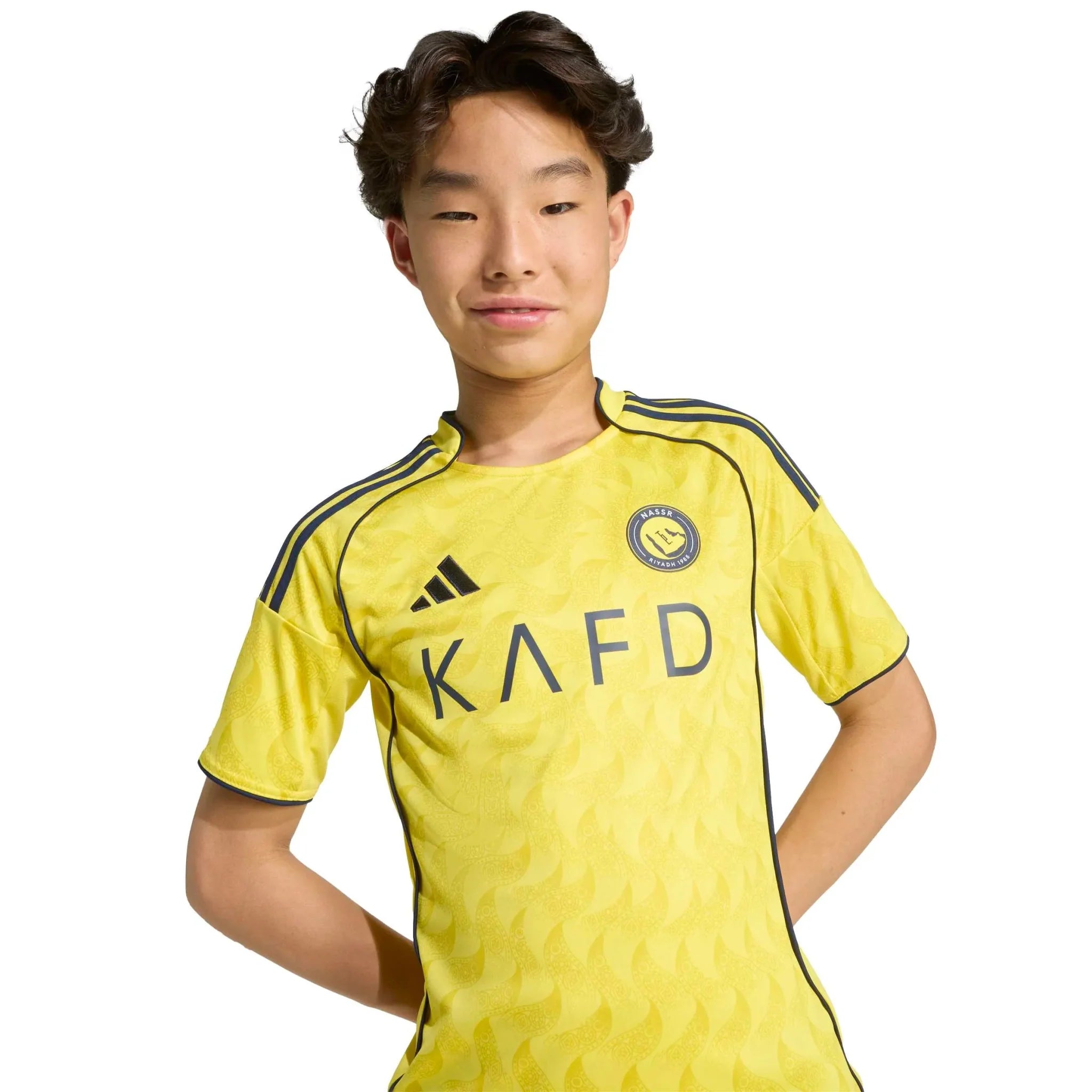 adidas 2025-26 Al Nassr Youth Stadium Home Ronaldo #7 Soccer Jersey