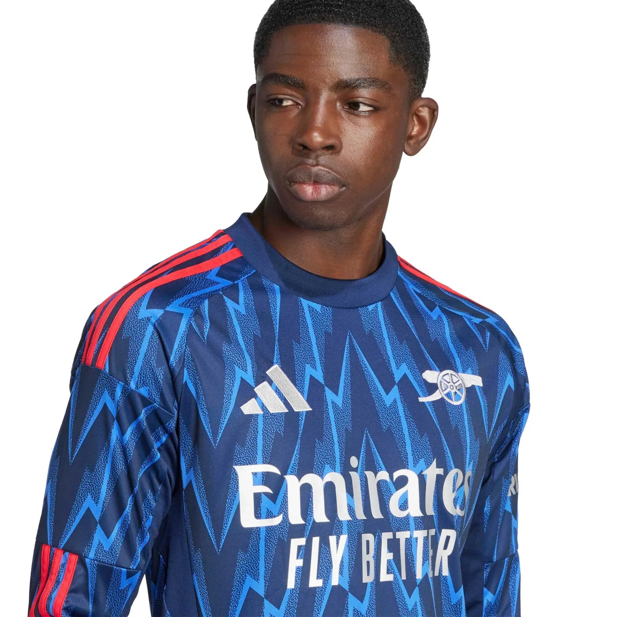 adidas 2025-26 Arsenal Men's Stadium Away Long-Sleeve Soccer Jersey