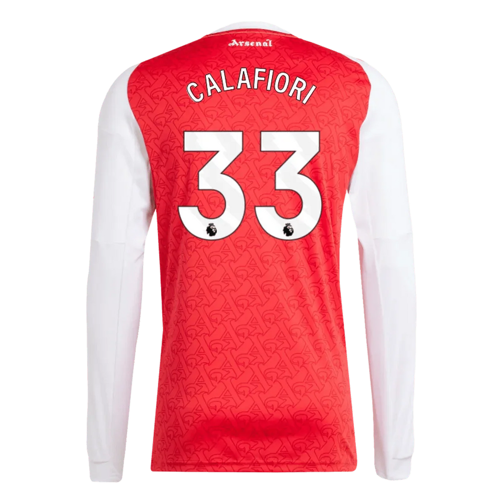 adidas 2025-26 Arsenal Men's Stadium Home Long-Sleeve Soccer Jersey