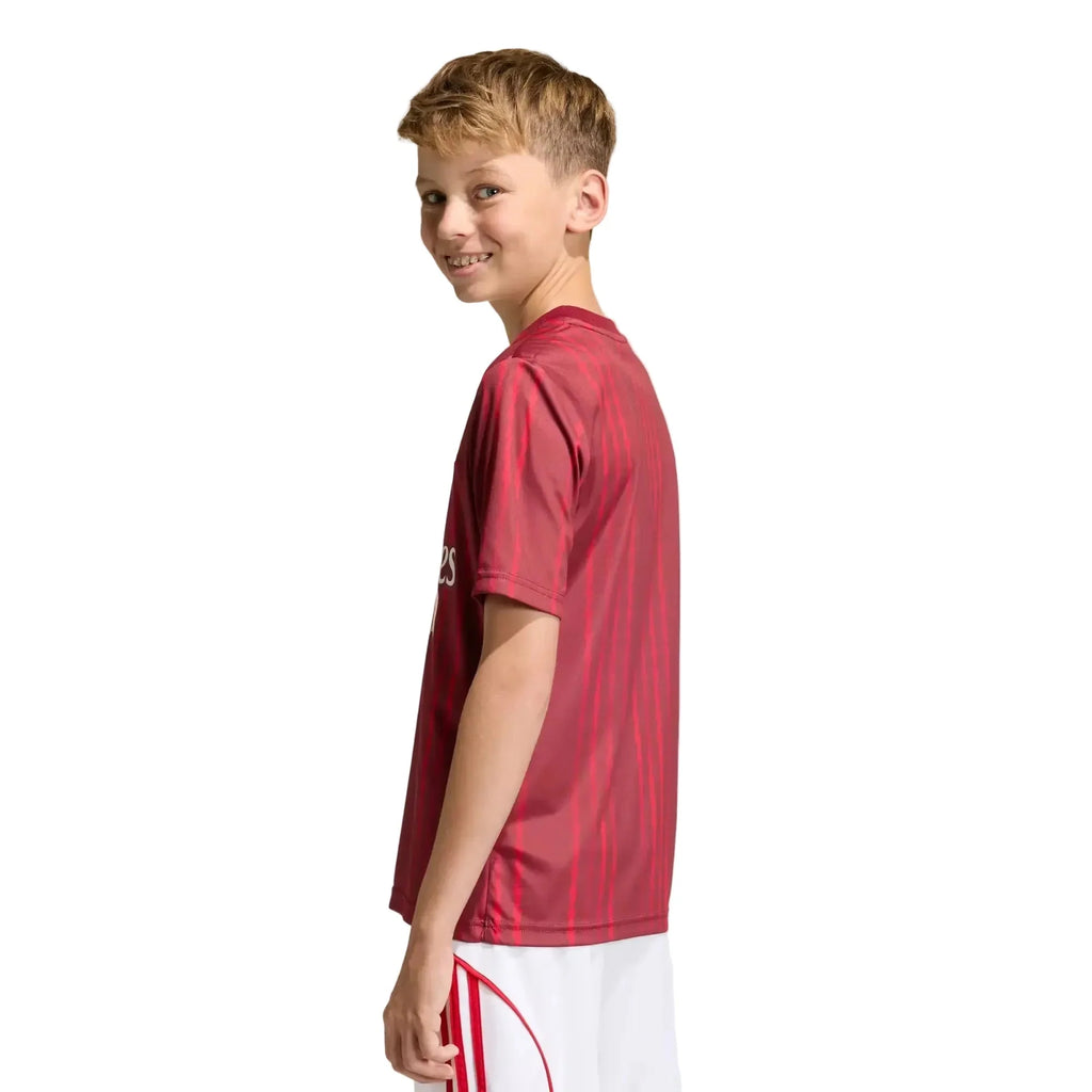 adidas 2025-26 Arsenal Youth Pre-Match Soccer Jersey
