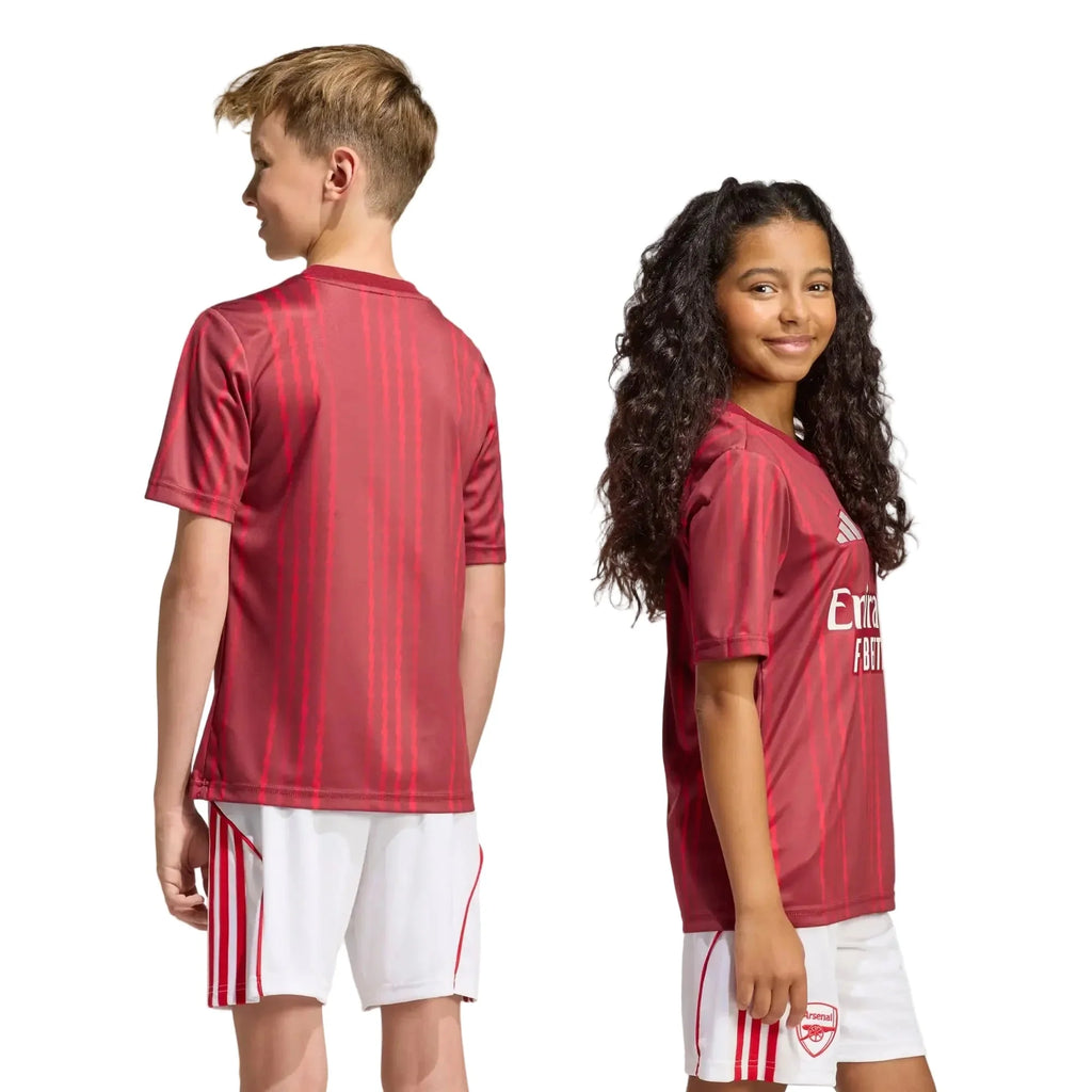 adidas 2025-26 Arsenal Youth Pre-Match Soccer Jersey