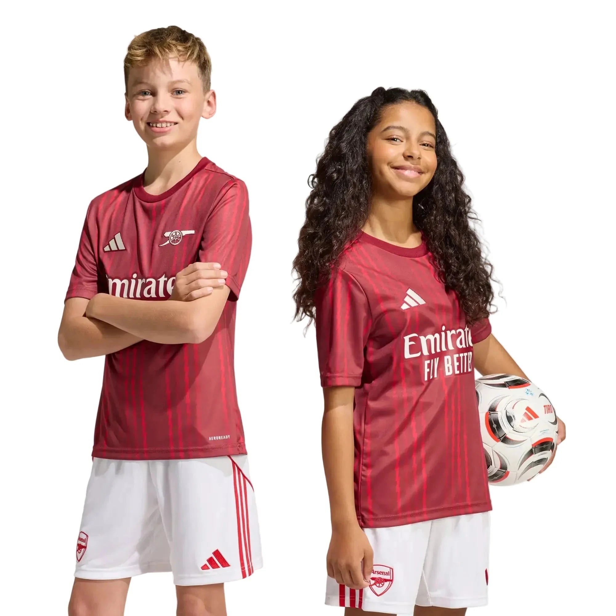 adidas 2025-26 Arsenal Youth Pre-Match Soccer Jersey