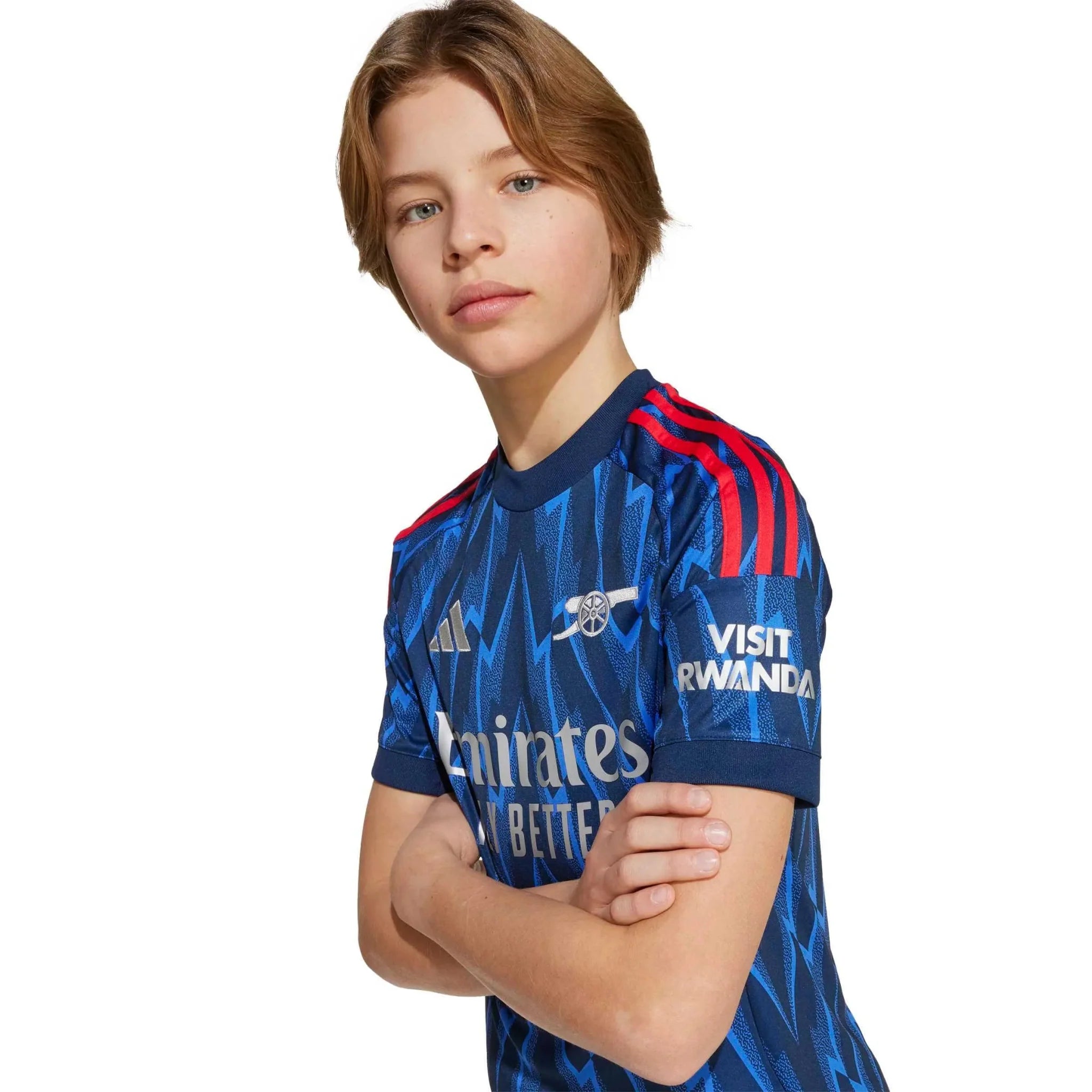 adidas 2025-26 Arsenal Youth Stadium Away Soccer Jersey