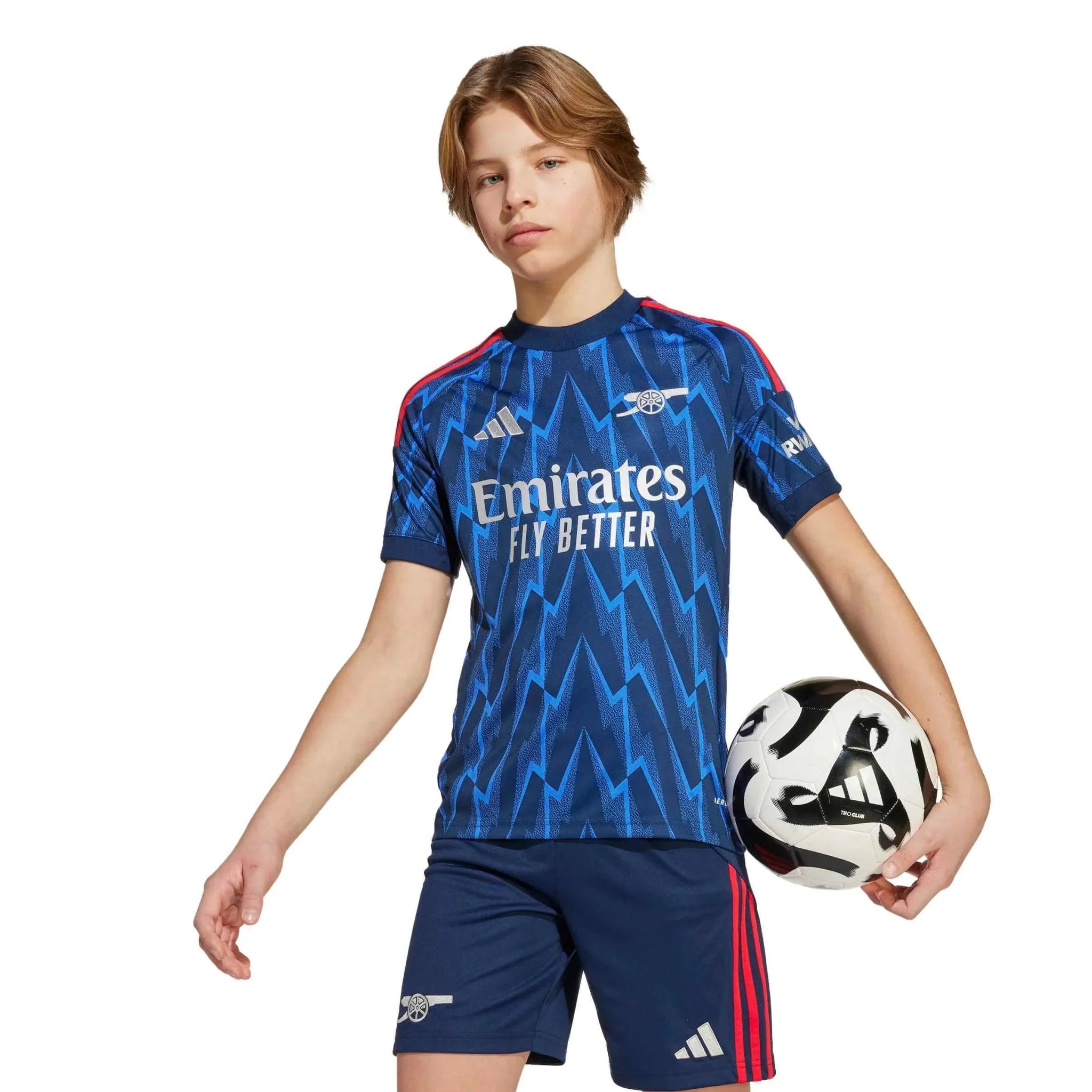 adidas 2025-26 Arsenal Youth Stadium Away Soccer Jersey