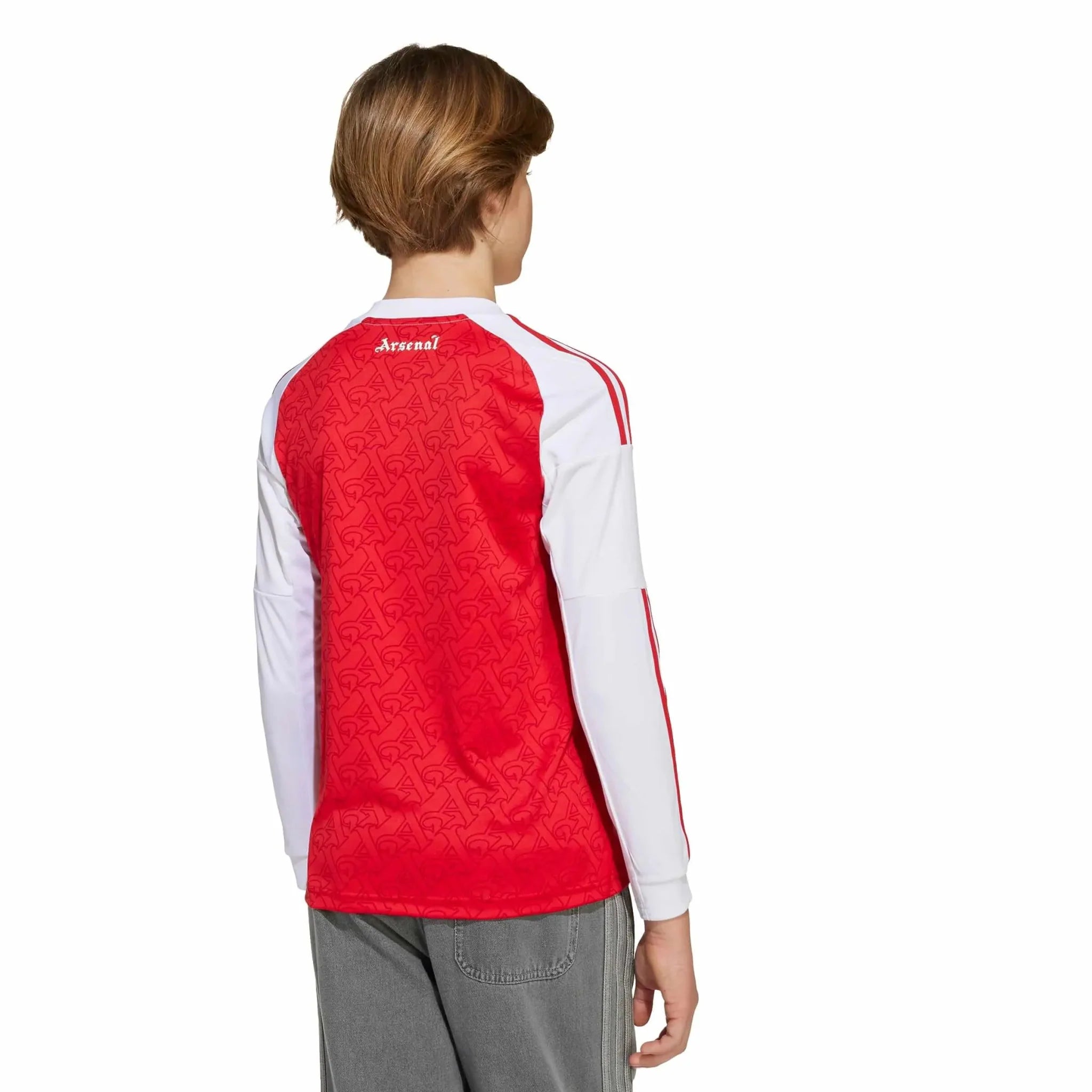 adidas 2025-26 Arsenal Youth Stadium Home Long-Sleeve Soccer Jersey