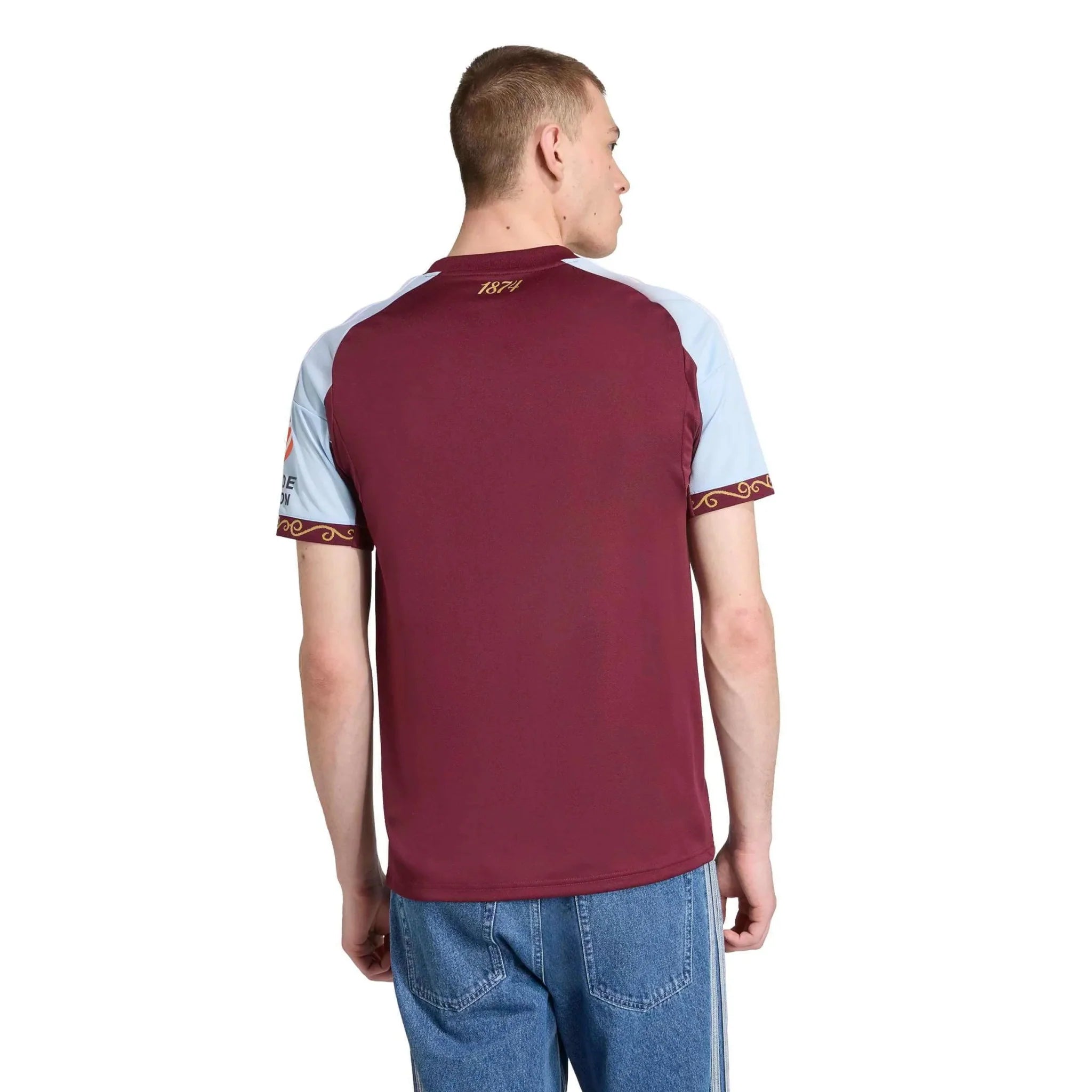 adidas 2025-26 Aston Villa Men's Stadium Home Soccer Jersey