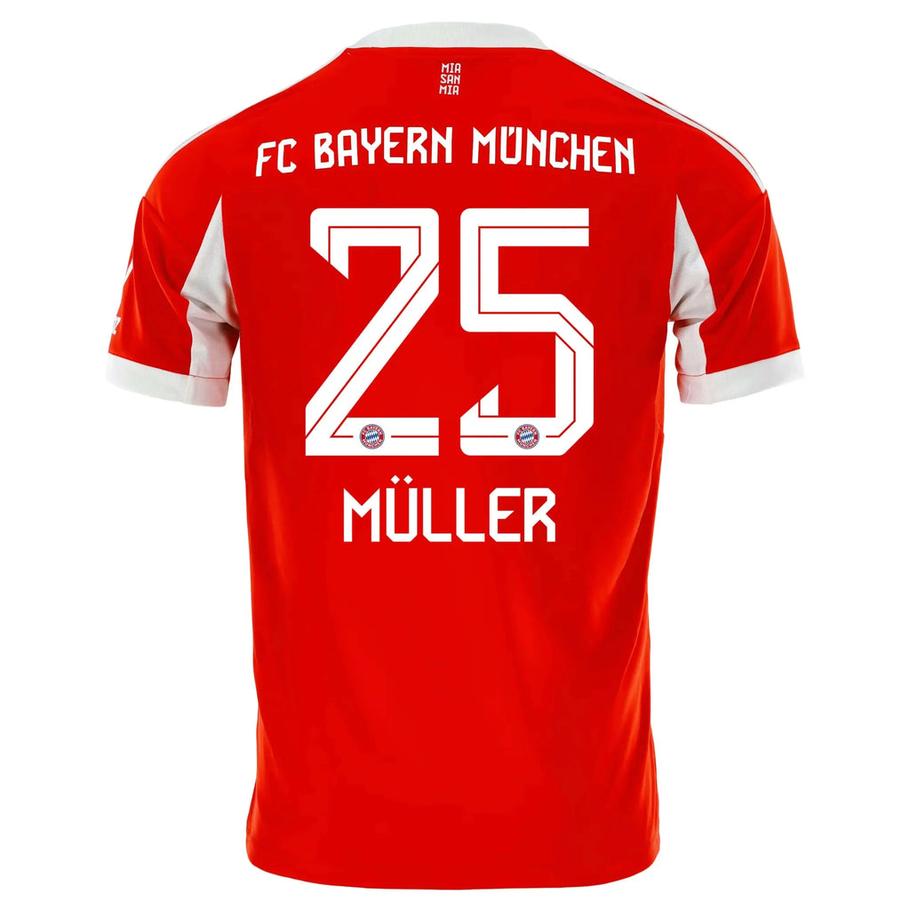 adidas 2025-26 Bayern Munich Youth Stadium Home Soccer Jersey