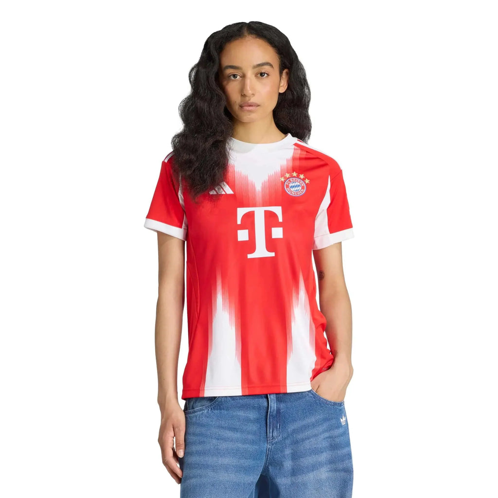 adidas 2025-26 Bayern Munich Women's Stadium Home Soccer Jersey