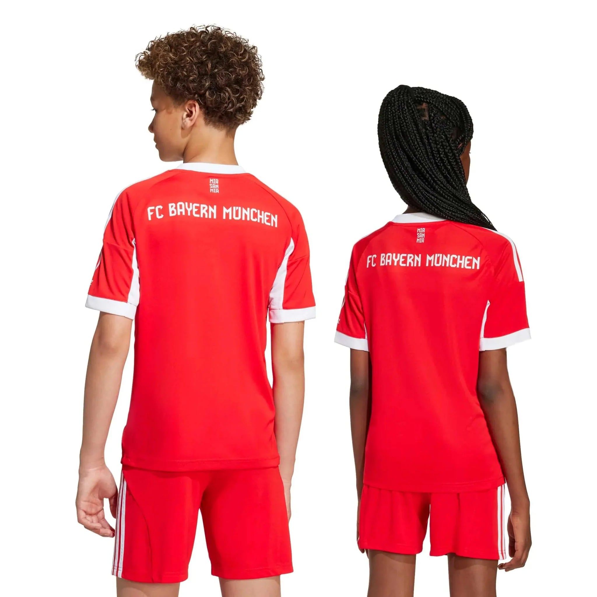 adidas 2025-26 Bayern Munich Youth Stadium Home Soccer Jersey