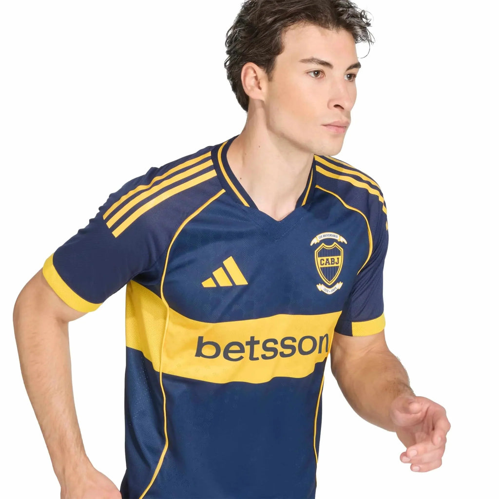 adidas 2025-26 Boca Juniors Men's Authentic Home Soccer Jersey