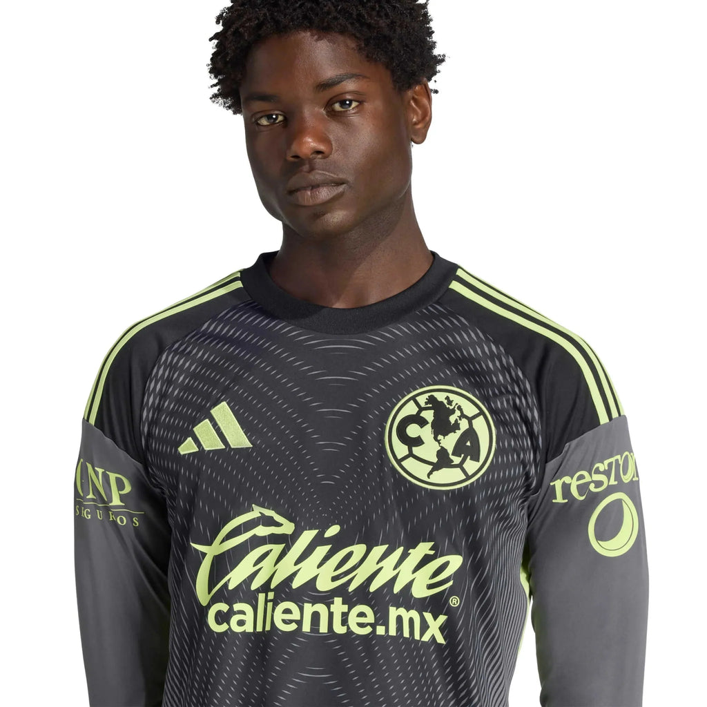 adidas 2025-26 Club America Men's Goalkeeper Long-Sleeve Soccer Jersey