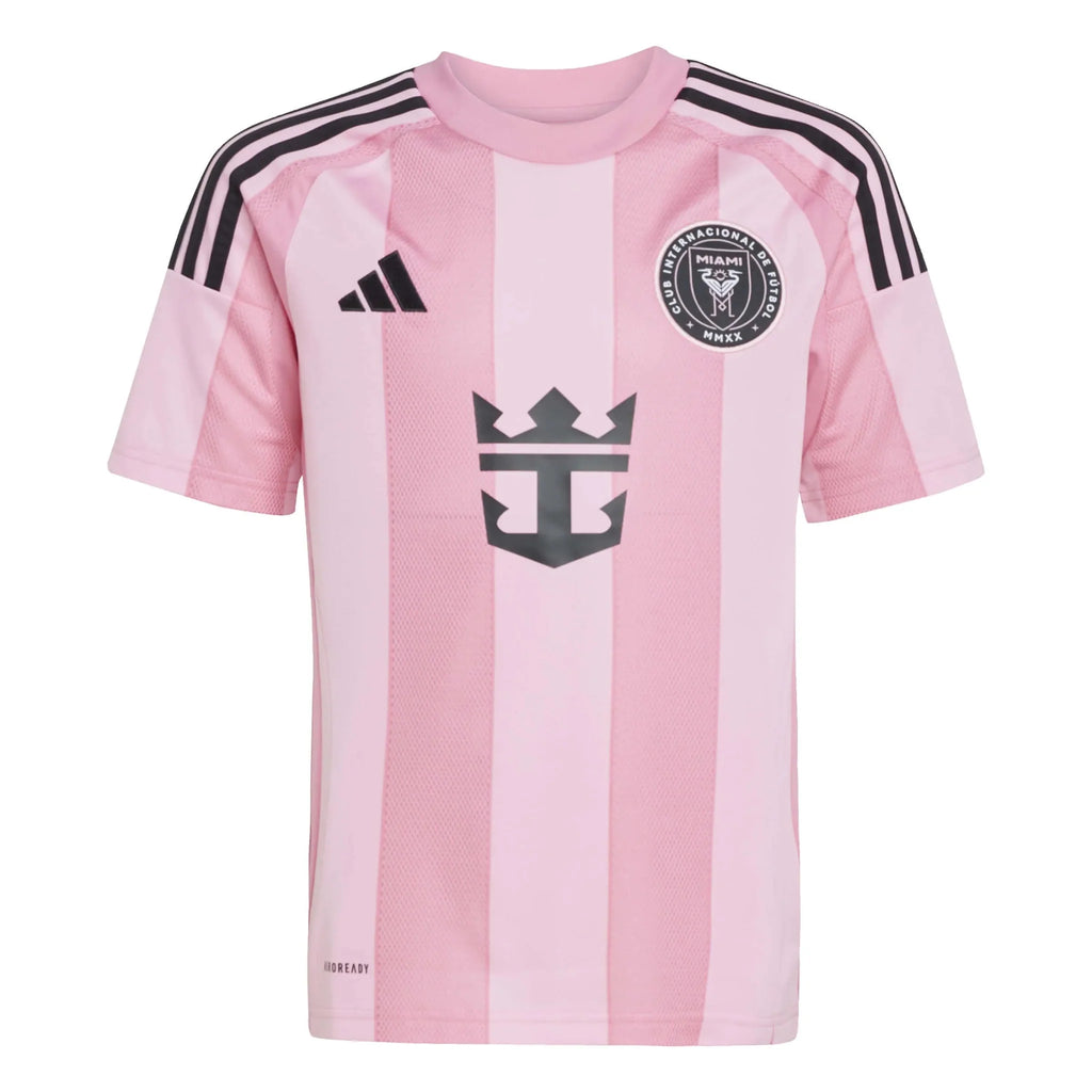 adidas 2025-26 Inter Miami Youth Messi #10 Stadium Home Soccer Jersey