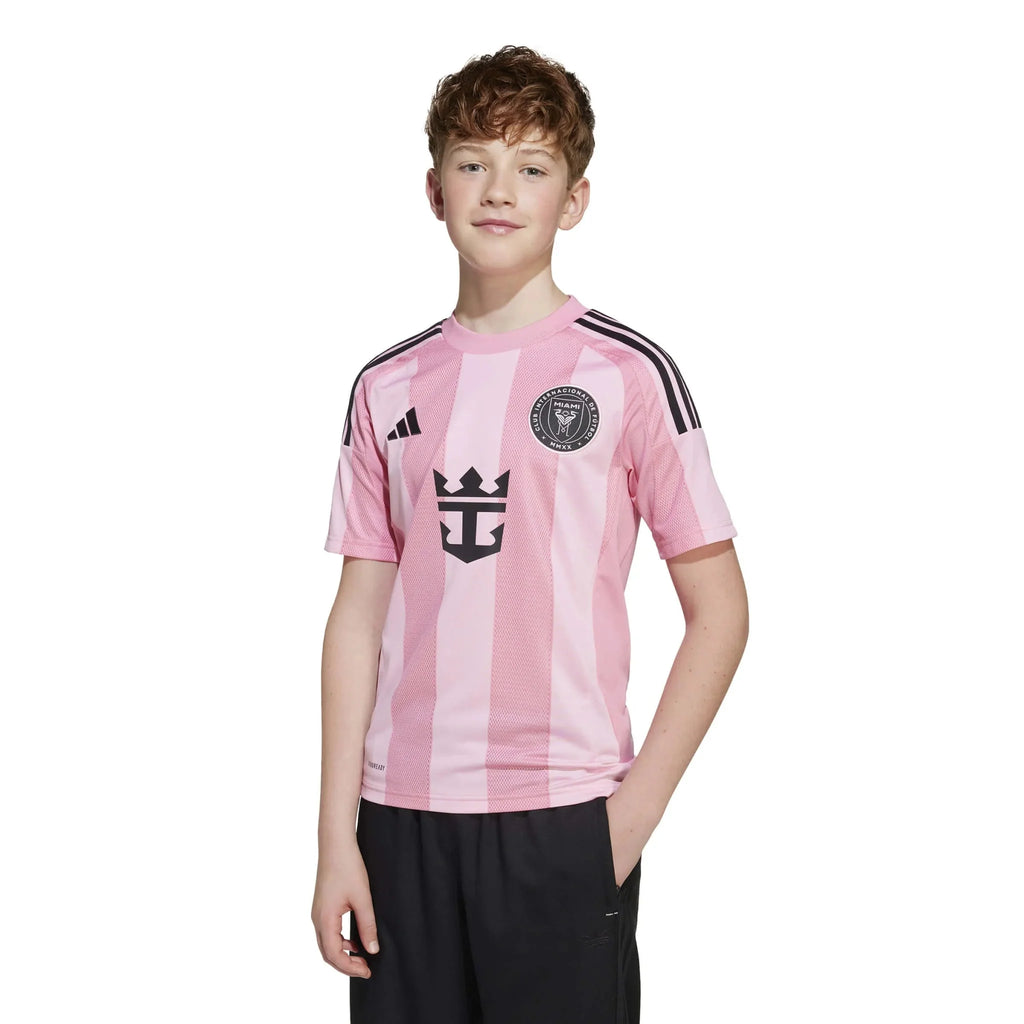 adidas 2025-26 Inter Miami Youth Stadium Home Soccer Jersey