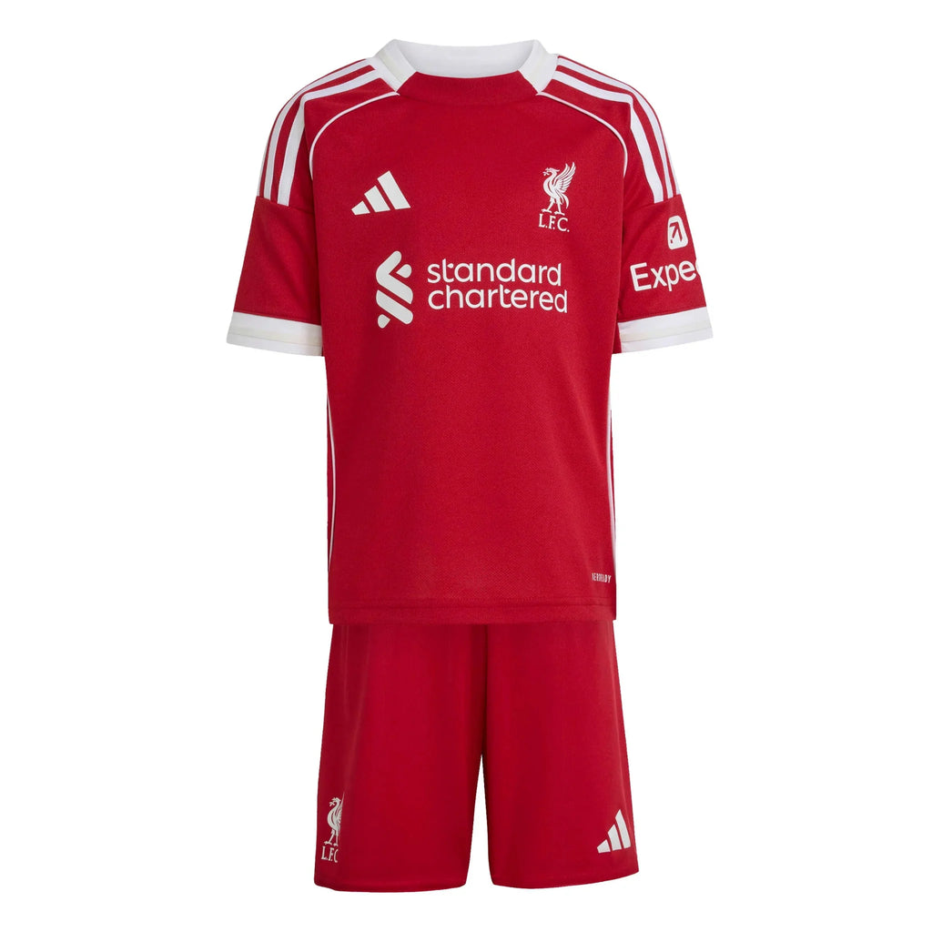 adidas 2025-26 Liverpool Kid's Home Mini Kit