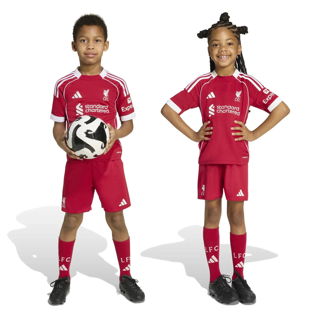 adidas 2025-26 Liverpool Kid's Home Mini Kit