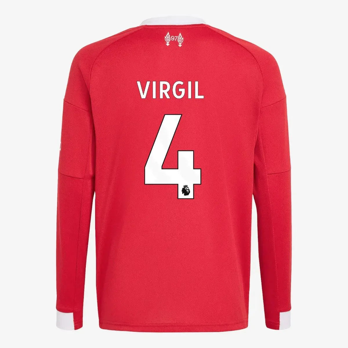adidas 2025-26 Liverpool Youth Stadium Home Long-Sleeve Soccer Jersey