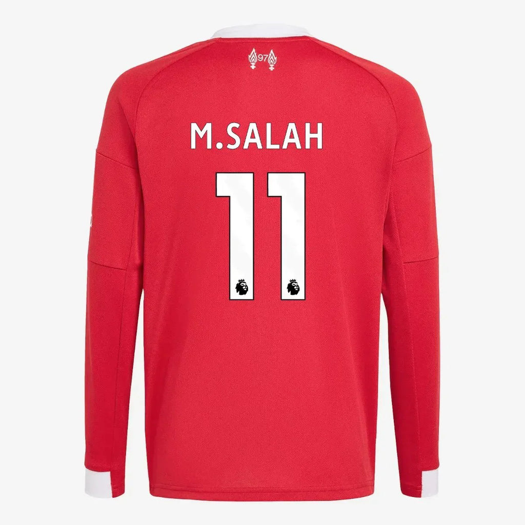 adidas 2025-26 Liverpool Youth Stadium Home Long-Sleeve Soccer Jersey