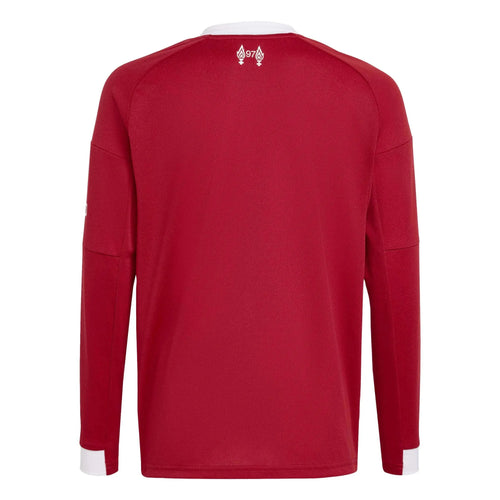 adidas 2025-26 Liverpool Youth Stadium Home Long-Sleeve Soccer Jersey