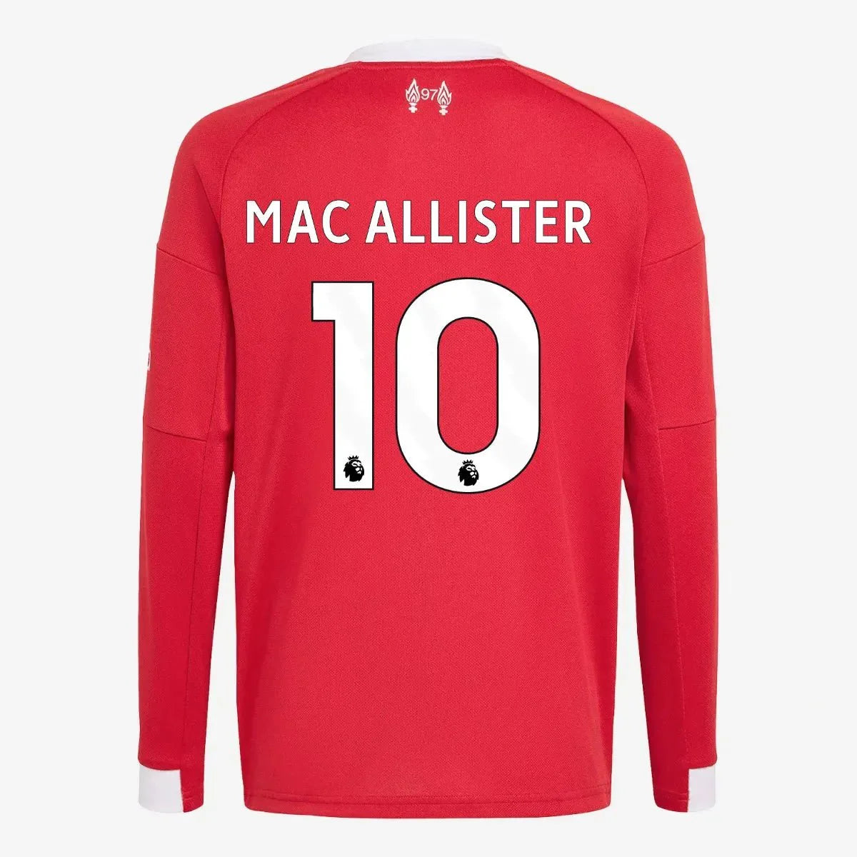 adidas 2025-26 Liverpool Youth Stadium Home Long-Sleeve Soccer Jersey