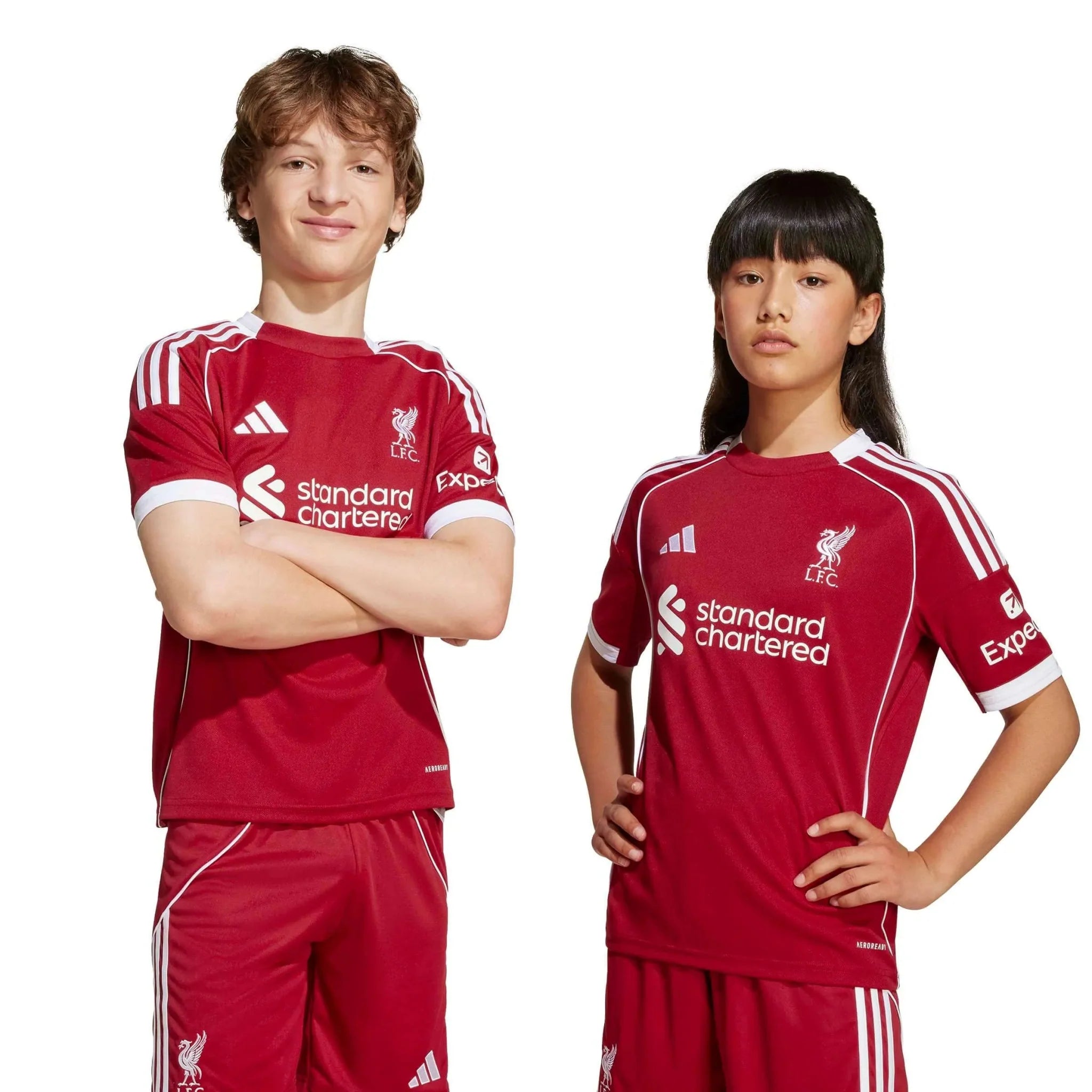 adidas 2025-26 Liverpool Youth Stadium Home Soccer Jersey