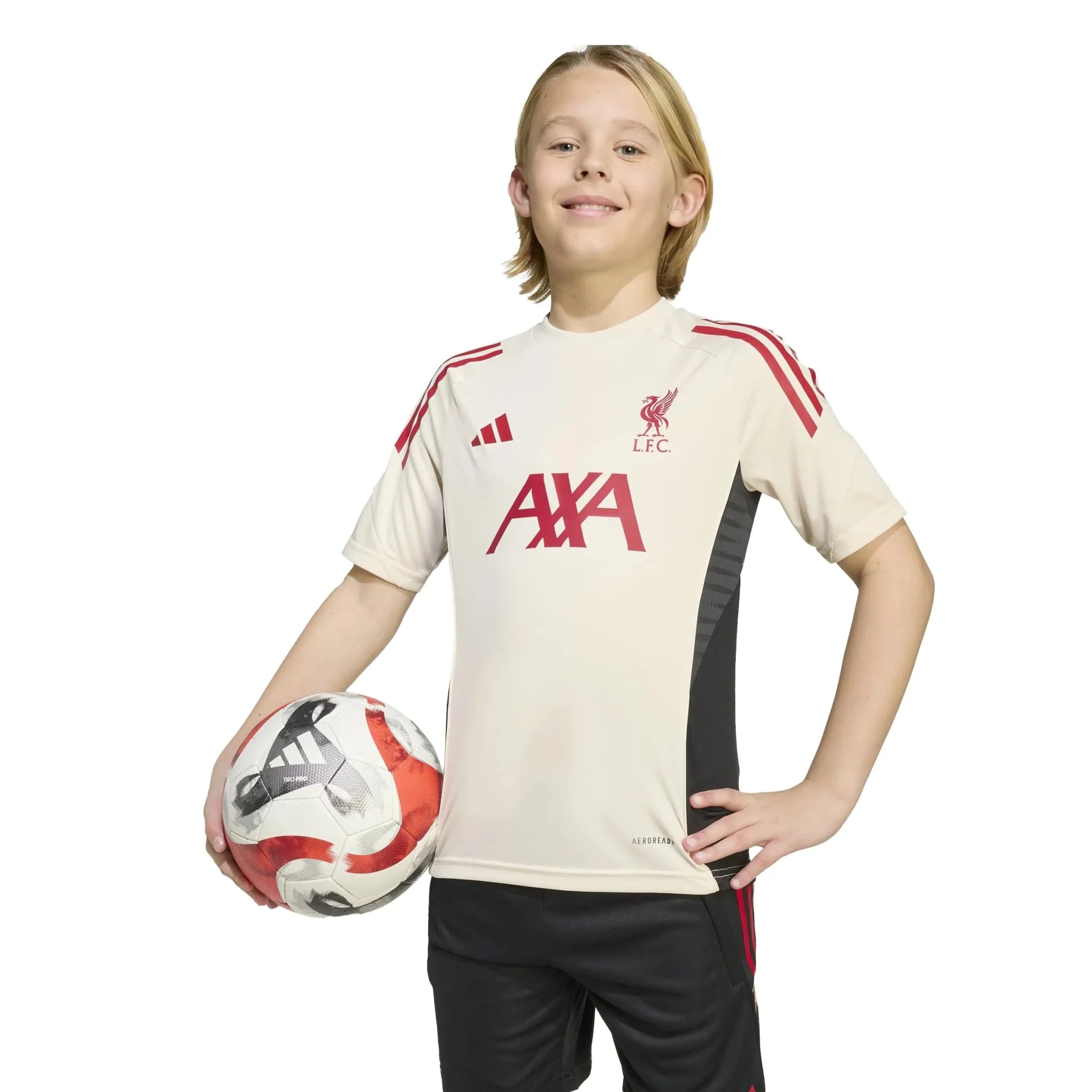 adidas 2025-26 Liverpool Youth Training Soccer Jersey